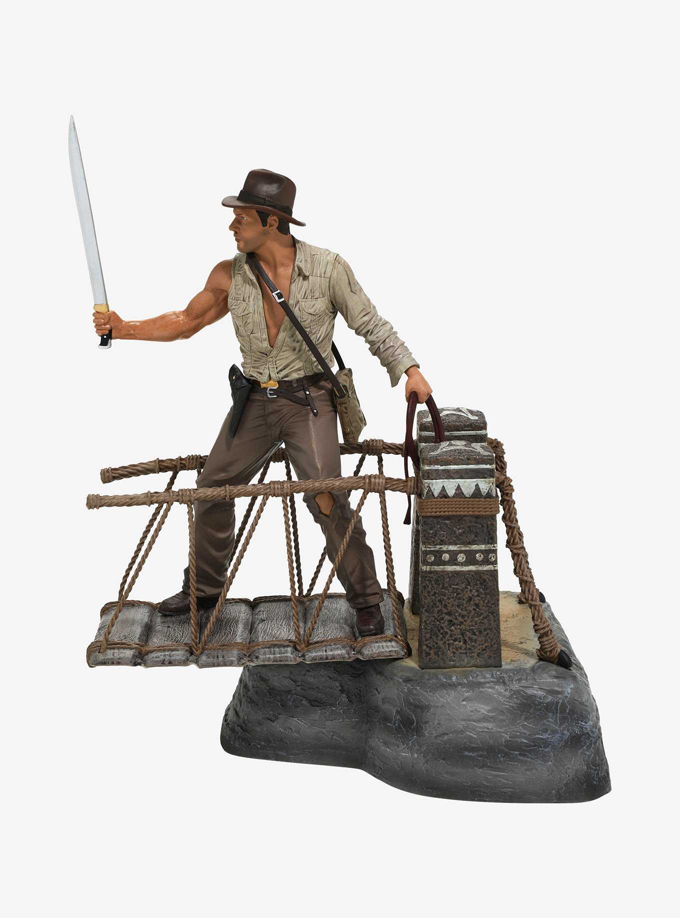 Diamond Select Toys Indiana Jones and the Temple of Doom Gallery Diorama Indiana Jones Bridge Escape Deluxe Figure, , hi-res