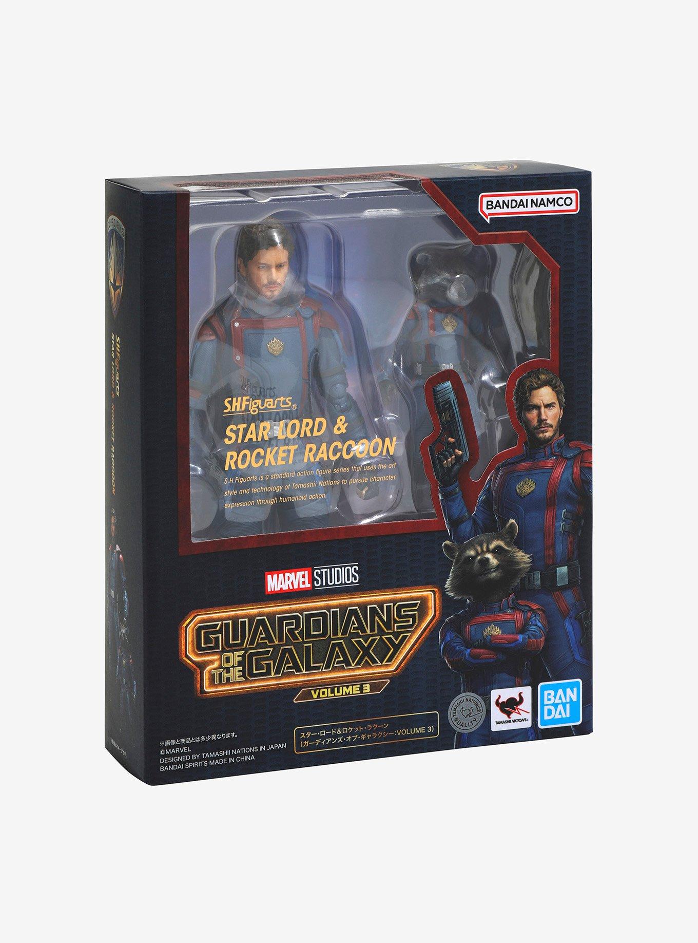 Bandai Spirits Marvel Guardians of the Galaxy Vol. 3 S.H Figuarts Star-Lord and Rocket Figures, , alternate