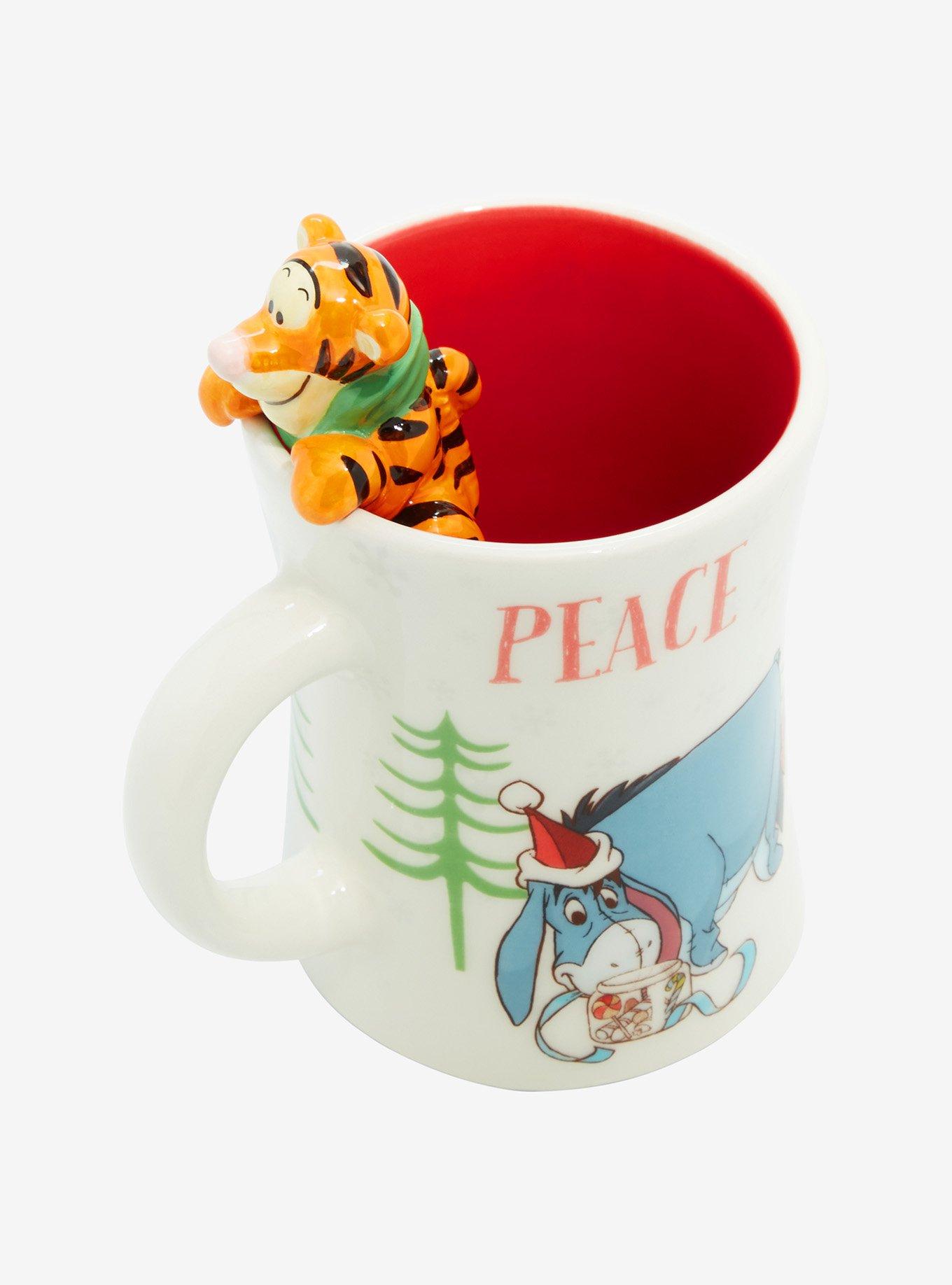Disney Winnie the Pooh Figural Tigger Christmas Mug, , alternate