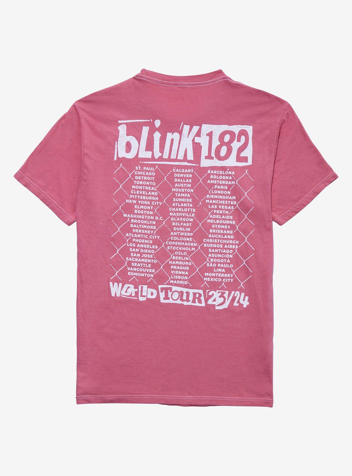 Blink-182 World Tour T-Shirt, ROSE, alternate