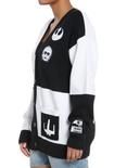 Her Universe Star Wars Rebel & Empire Icons Patchwork Cardigan Her Universe Exclusive, BLACK  WHITE, alternate