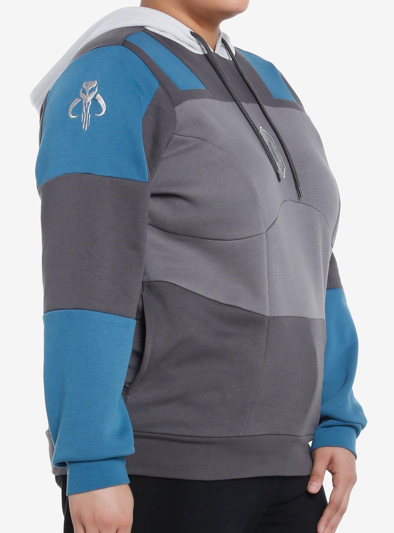 Her Universe Star Wars Bo-Katan Armor Hoodie Plus Size Her Universe Exclusive, MULTI, alternate