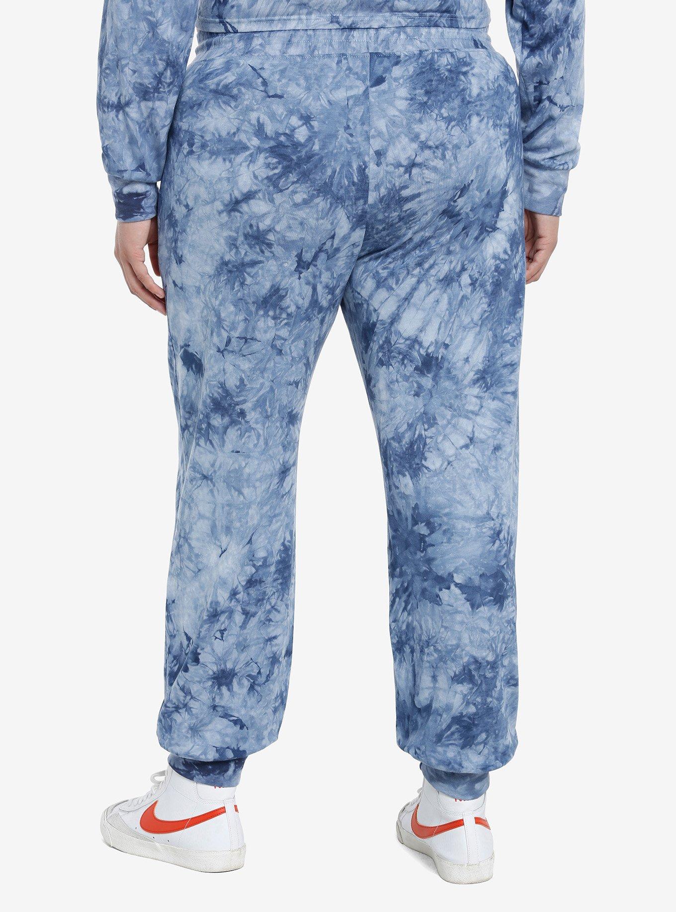 Her Universe Star Wars Ahsoka Fulcrum Tie-Dye Jogger Pants Plus Size Her Universe Exclusive, BLUE, alternate