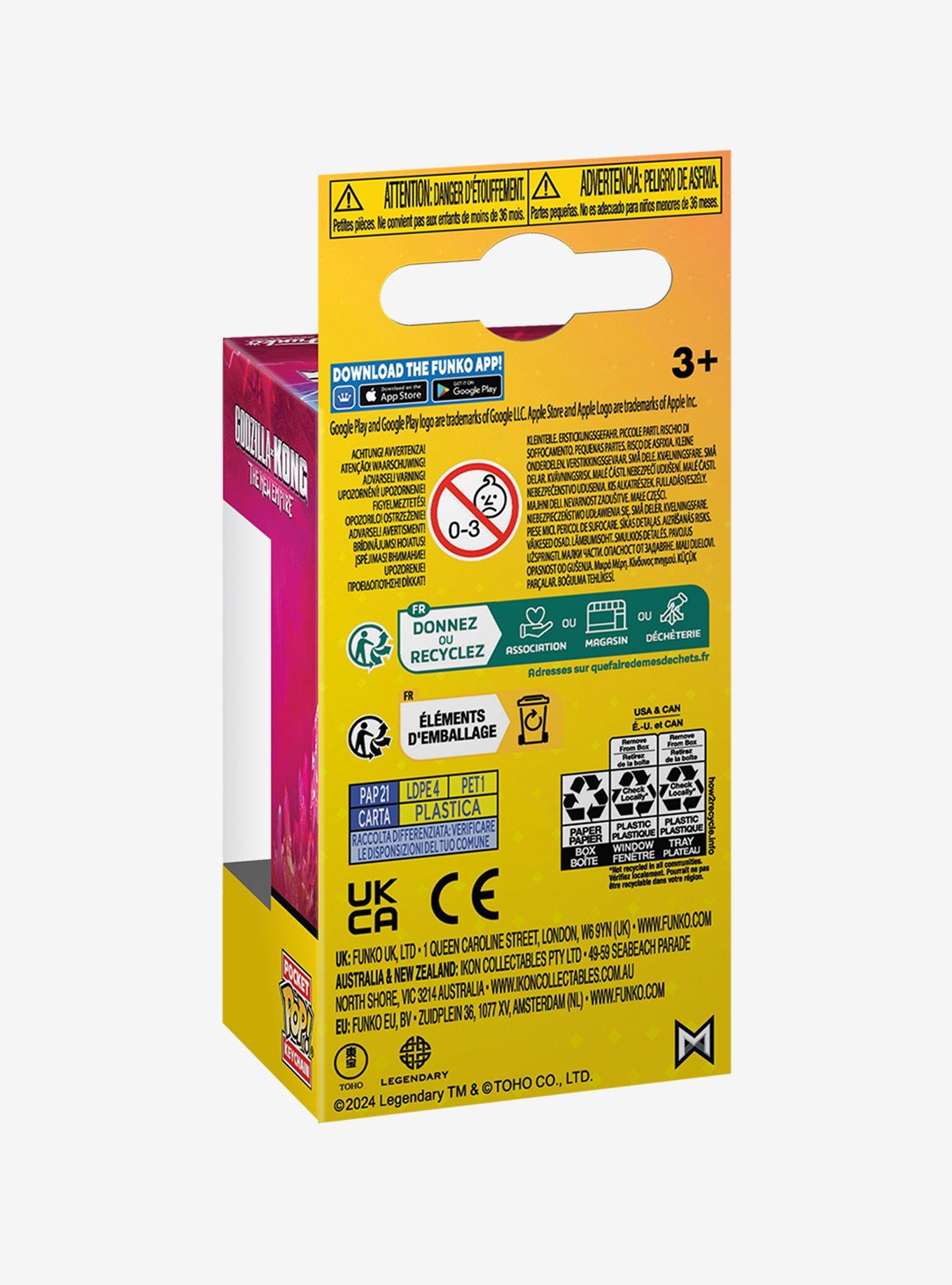 Funko Pocket Pop! Godzilla x Kong: The New Empire Godzilla Vinyl Figure Keychain, , alternate