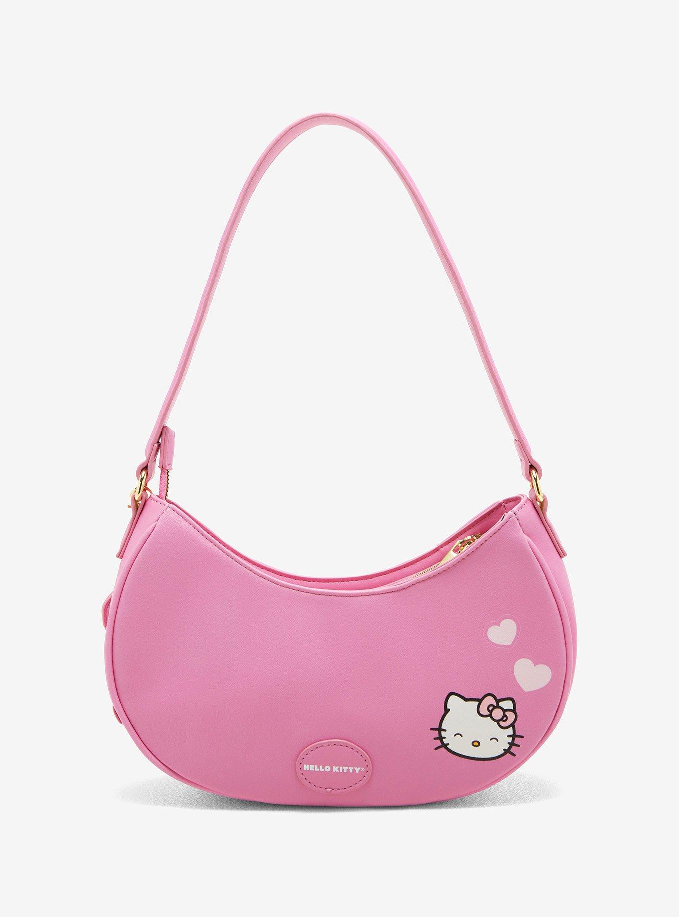 Her Universe Hello Kitty Pink Heart Baguette Bag, , hi-res