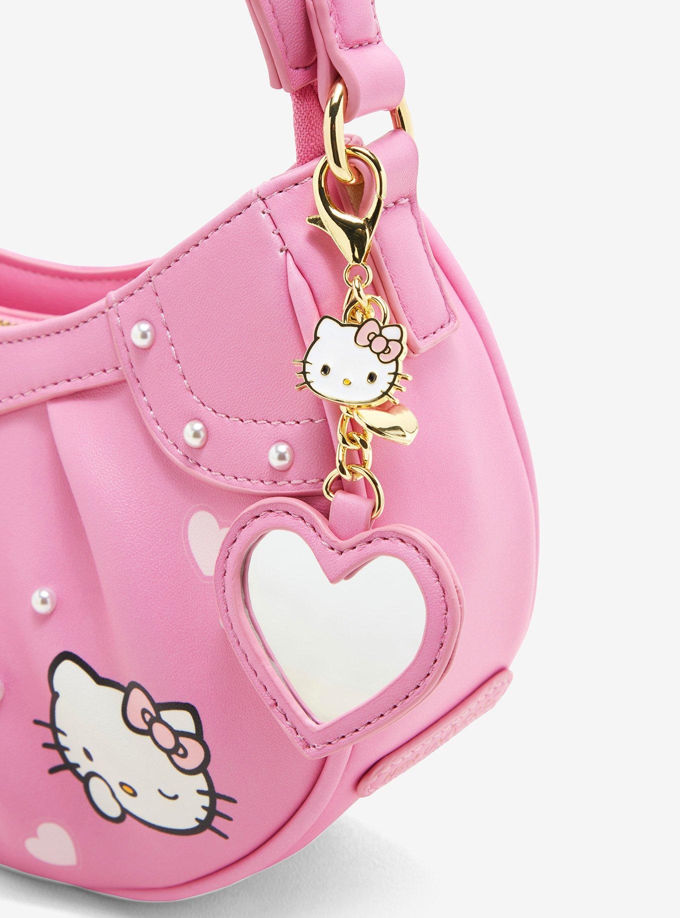 Her Universe Hello Kitty Pink Heart Baguette Bag, , alternate