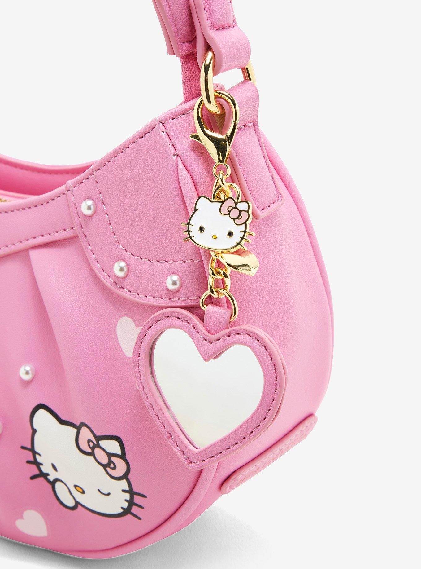 Her Universe Hello Kitty Pink Heart Baguette Bag