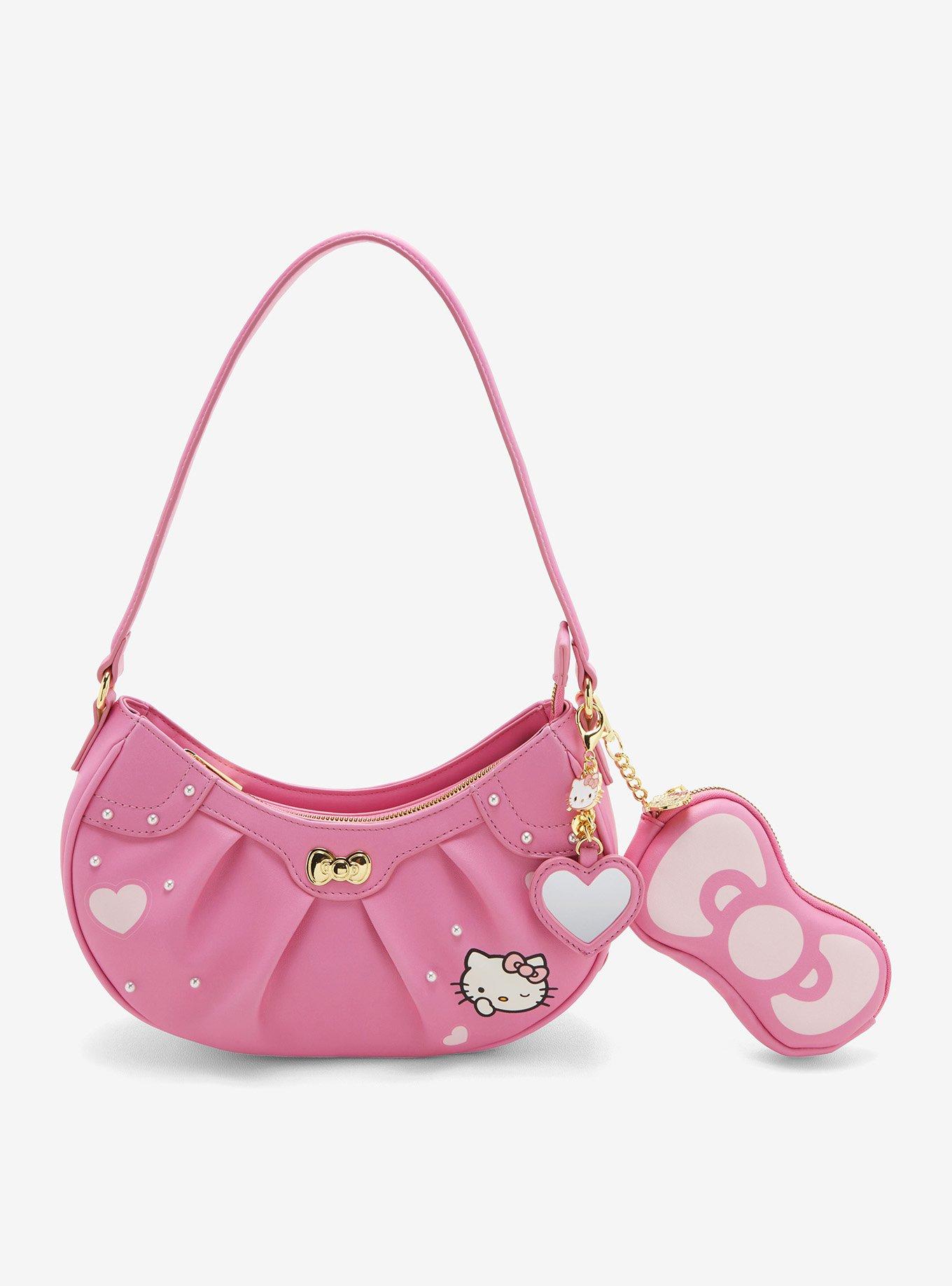 Her Universe Hello Kitty Pink Heart Baguette Bag