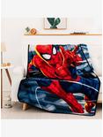 Marvel Spider-Man Action Pose Throw Blanket, , alternate