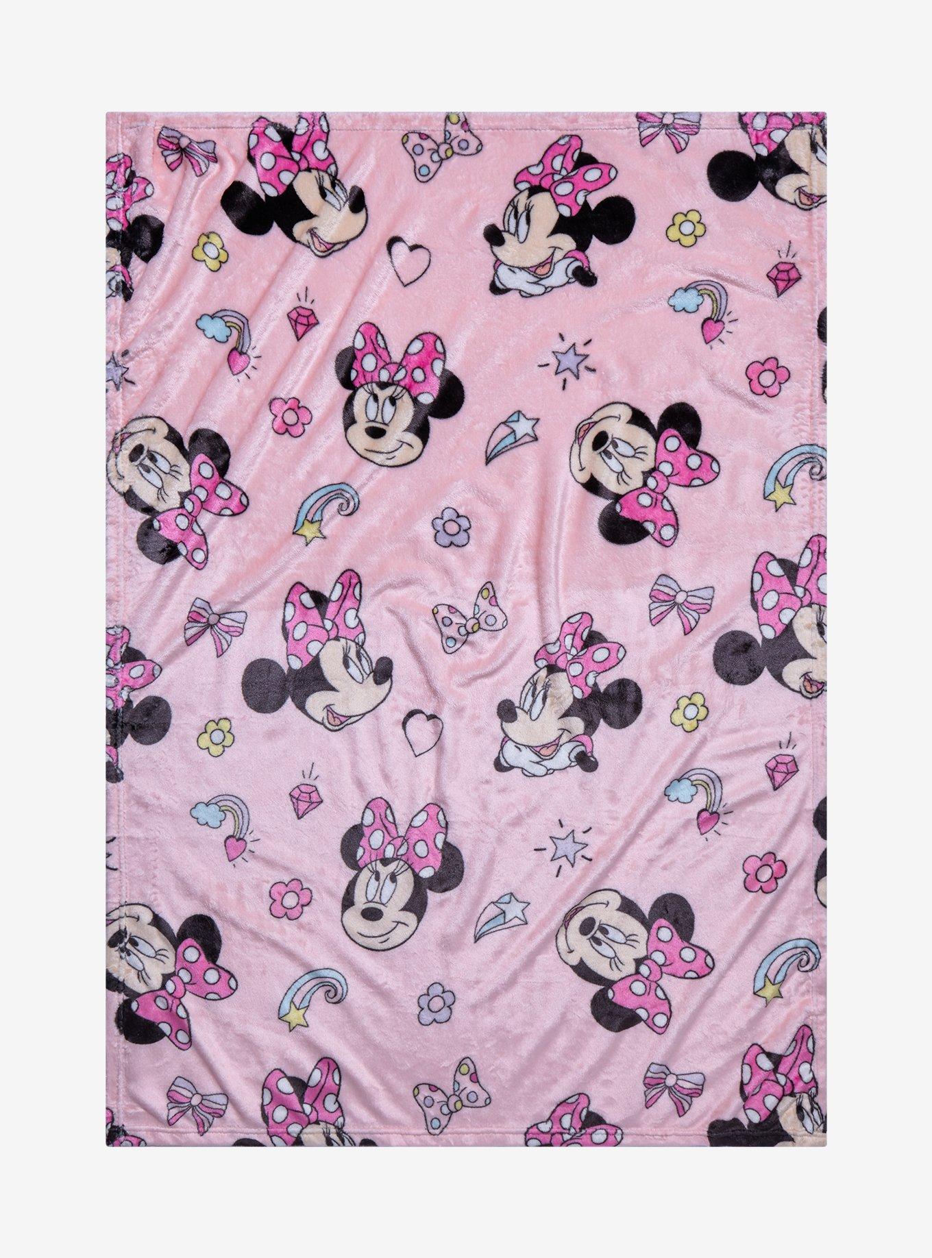 Disney Minnie Mouse Character Hugger Pillow & Silk Touch Throw Set, , alternate