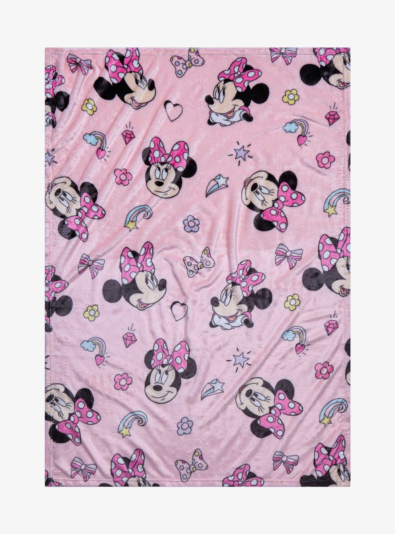 Disney Minnie Mouse Character Hugger Pillow & Silk Touch Throw Set, , hi-res