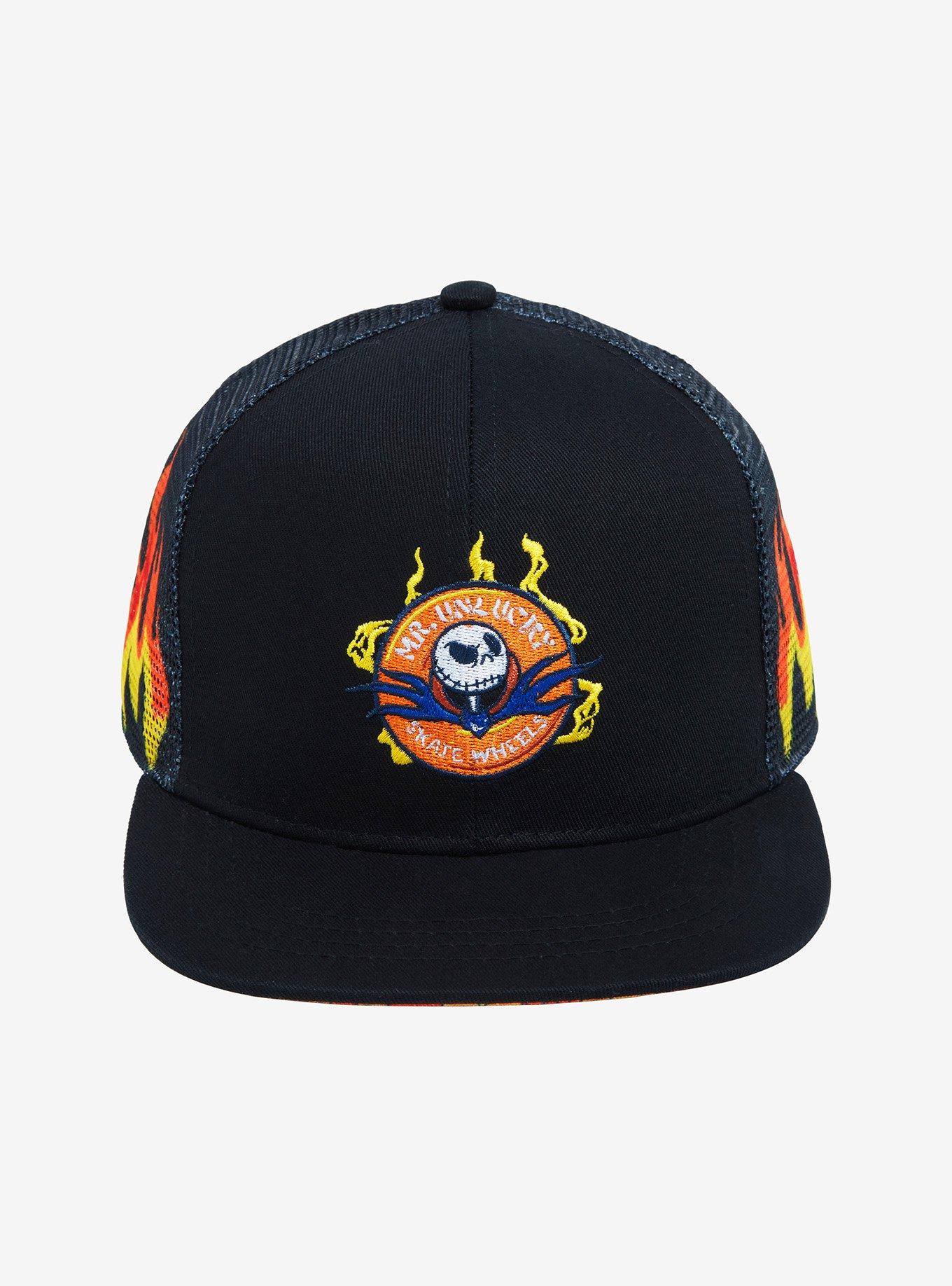 Disney The Nightmare Before Christmas Jack Skellington Skate Wheels Youth Trucker Cap - BoxLunch Exclusive, , alternate