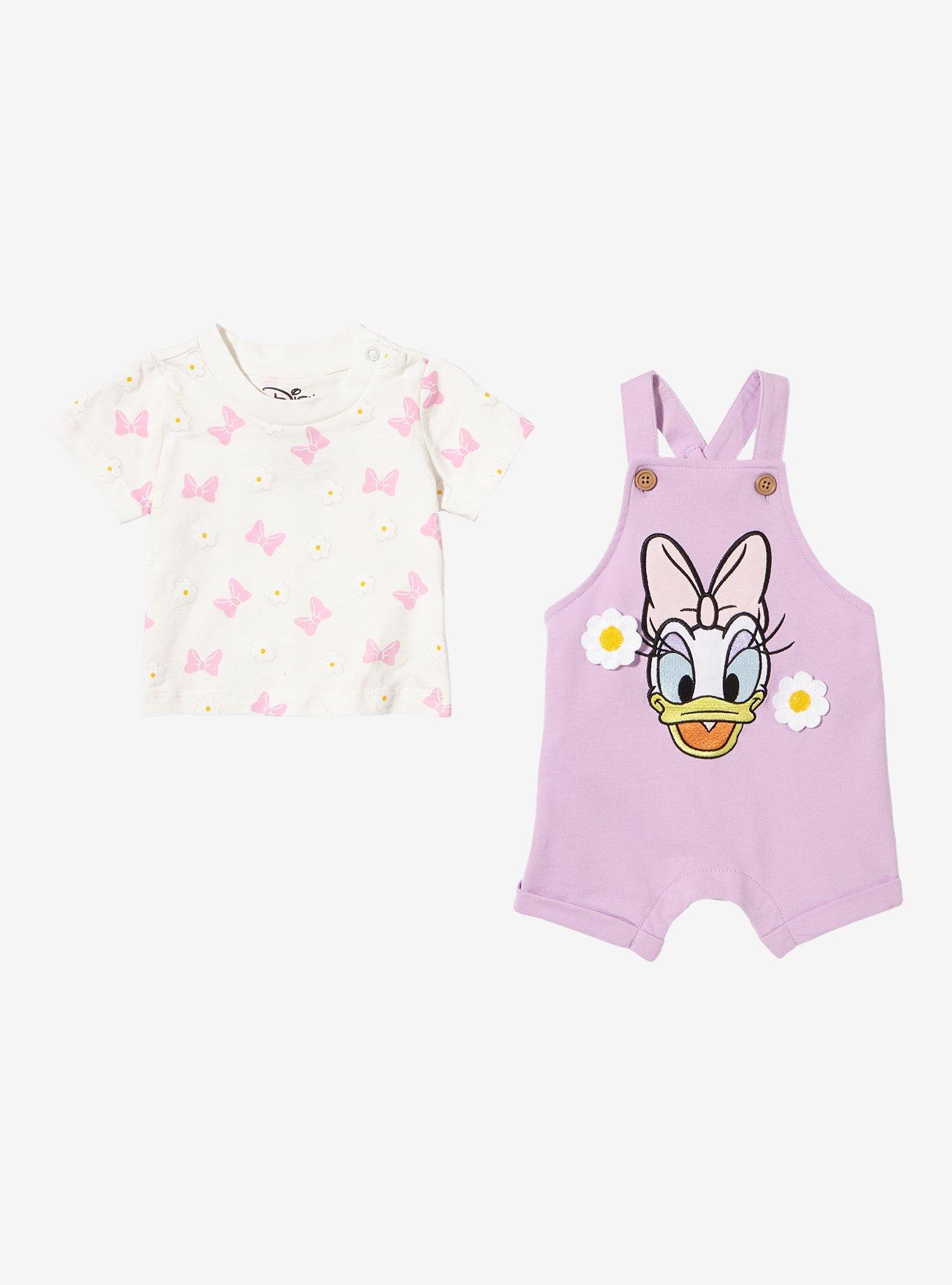 Disney Daisy Duck Infant Overall Set - BoxLunch Exclusive, LAVENDER, alternate
