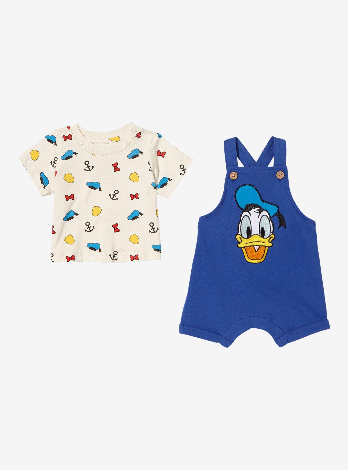 Disney Donald Duck Infant Overall Set - BoxLunch Exclusive, DARK NAVY, alternate