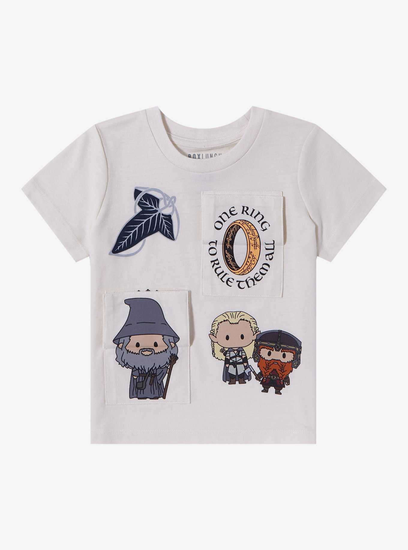 The Lord of The Rings Chibi Characters Flip Portrait Toddler T-Shirt - BoxLunch Exclusive, , hi-res