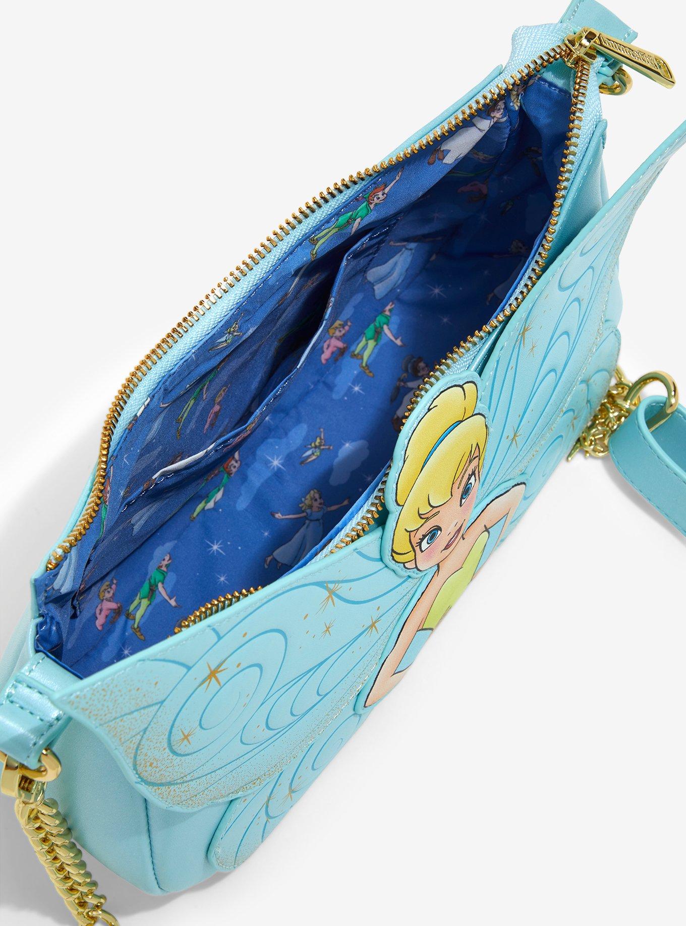 Loungefly Peter Pan Tinker Bell Wings Crossbody Bag, , alternate