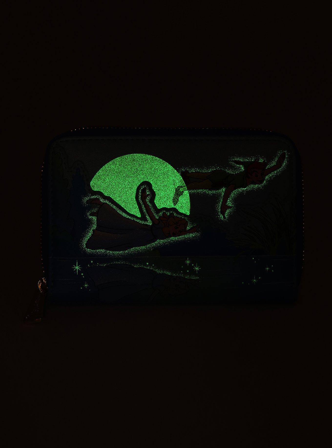 Loungefly Disney Peter Pan & Wendy Flying Glow-in-the-Dark Wallet, , alternate