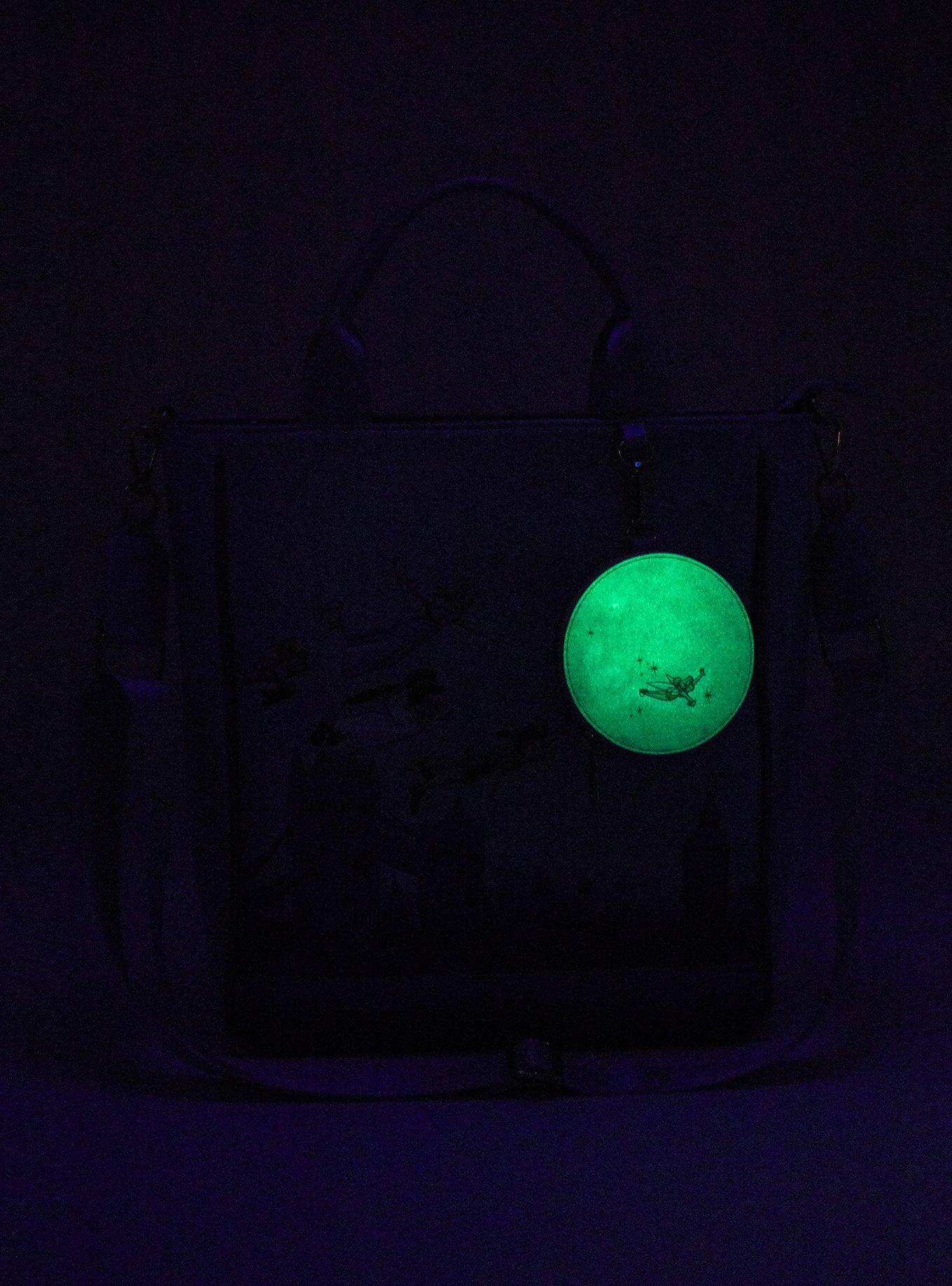 Loungefly Disney Peter Pan Darlings Flying Glow-in-the-Dark Tote Bag, , alternate