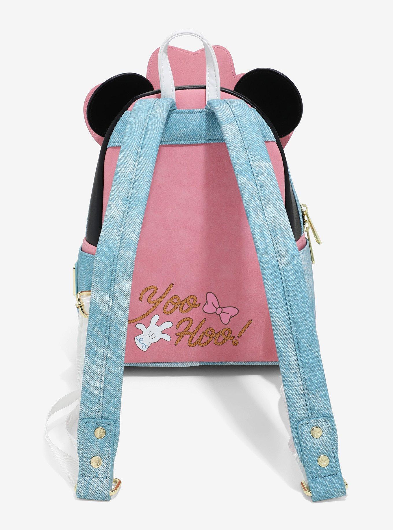 Loungefly Disney Minnie Mouse Western Figural Mini Backpack, , alternate