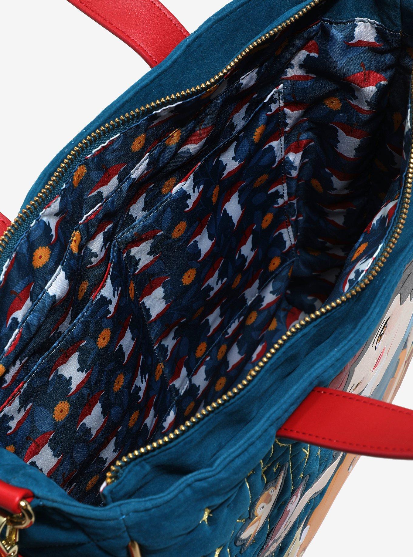 Loungefly Disney Snow White and the Seven Dwarfs Animal Critters Velvet Tote Bag and Coin Purse, , alternate