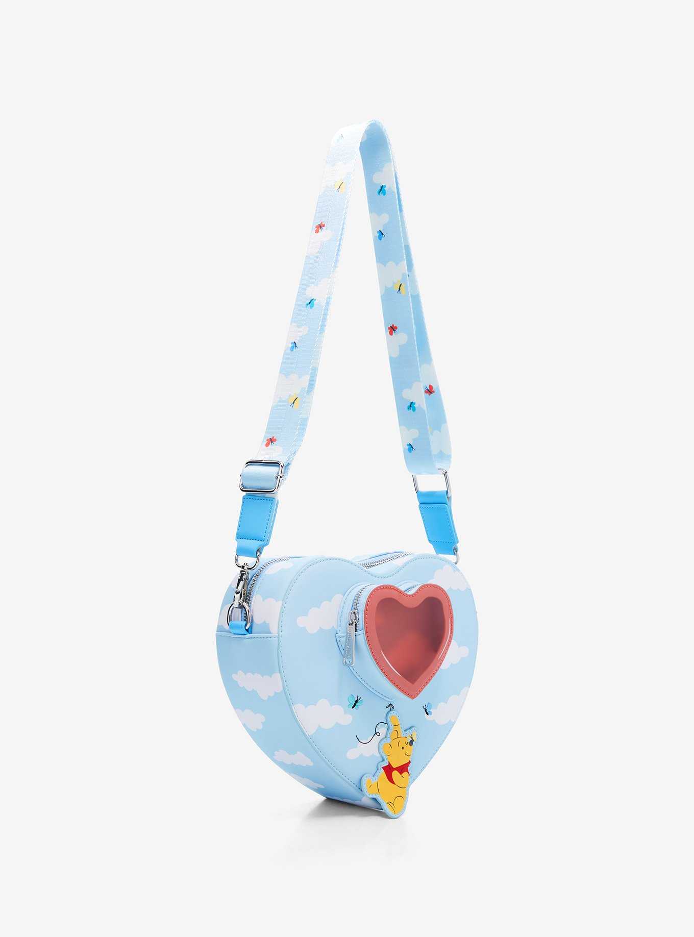 Loungefly Disney Winnie the Pooh Clouds Heart-Shaped Crossbody Bag, , hi-res