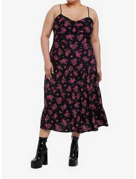 Daisy Street Purple Floral Cami Dress Plus Size, , hi-res