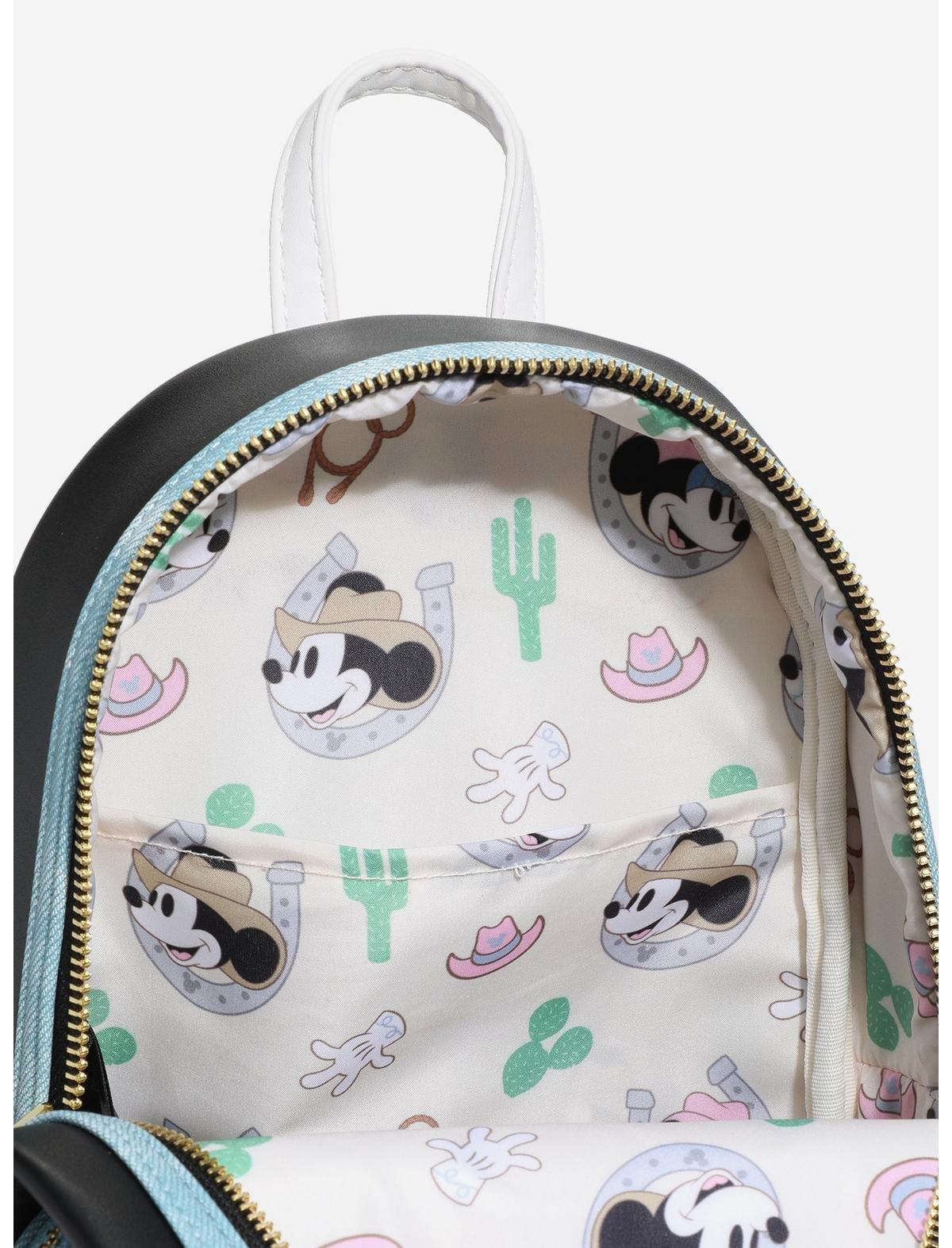 Loungefly Disney Minnie Mouse Cowgirl Mini Backpack, , alternate