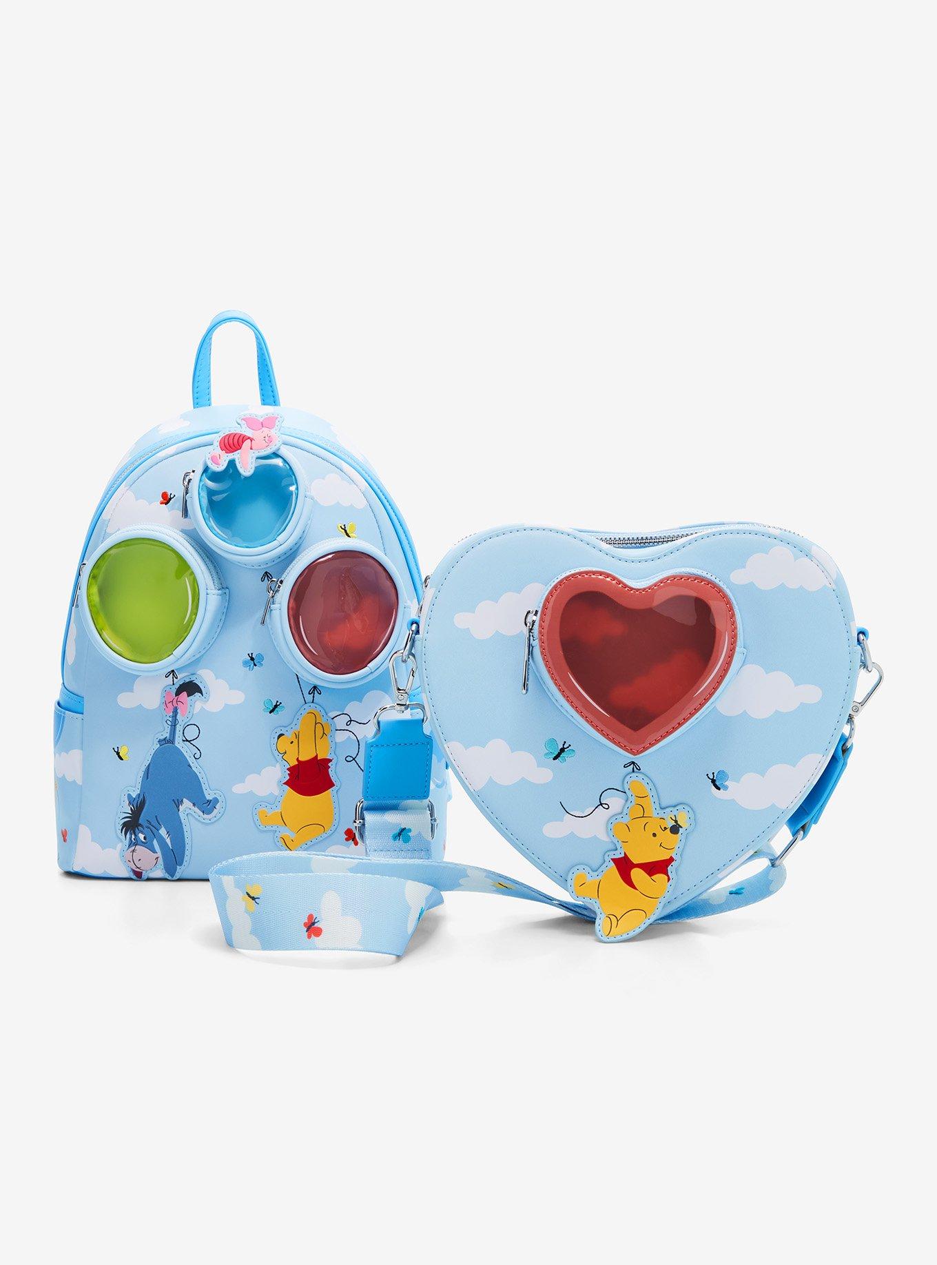 Loungefly Disney Winnie The Pooh Balloons Heart Crossbody Bag