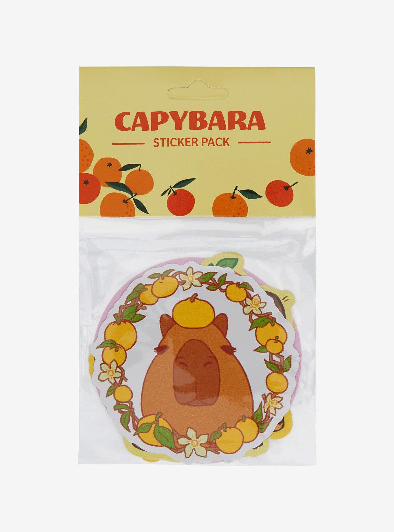 Capybara Orange Sticker Pack, , alternate