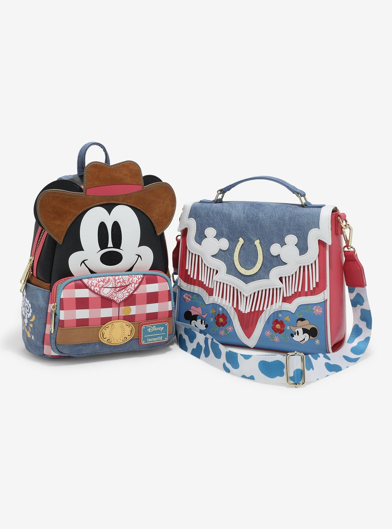 Loungefly Disney Mickey Mouse Western Crossbody Satchel Bag