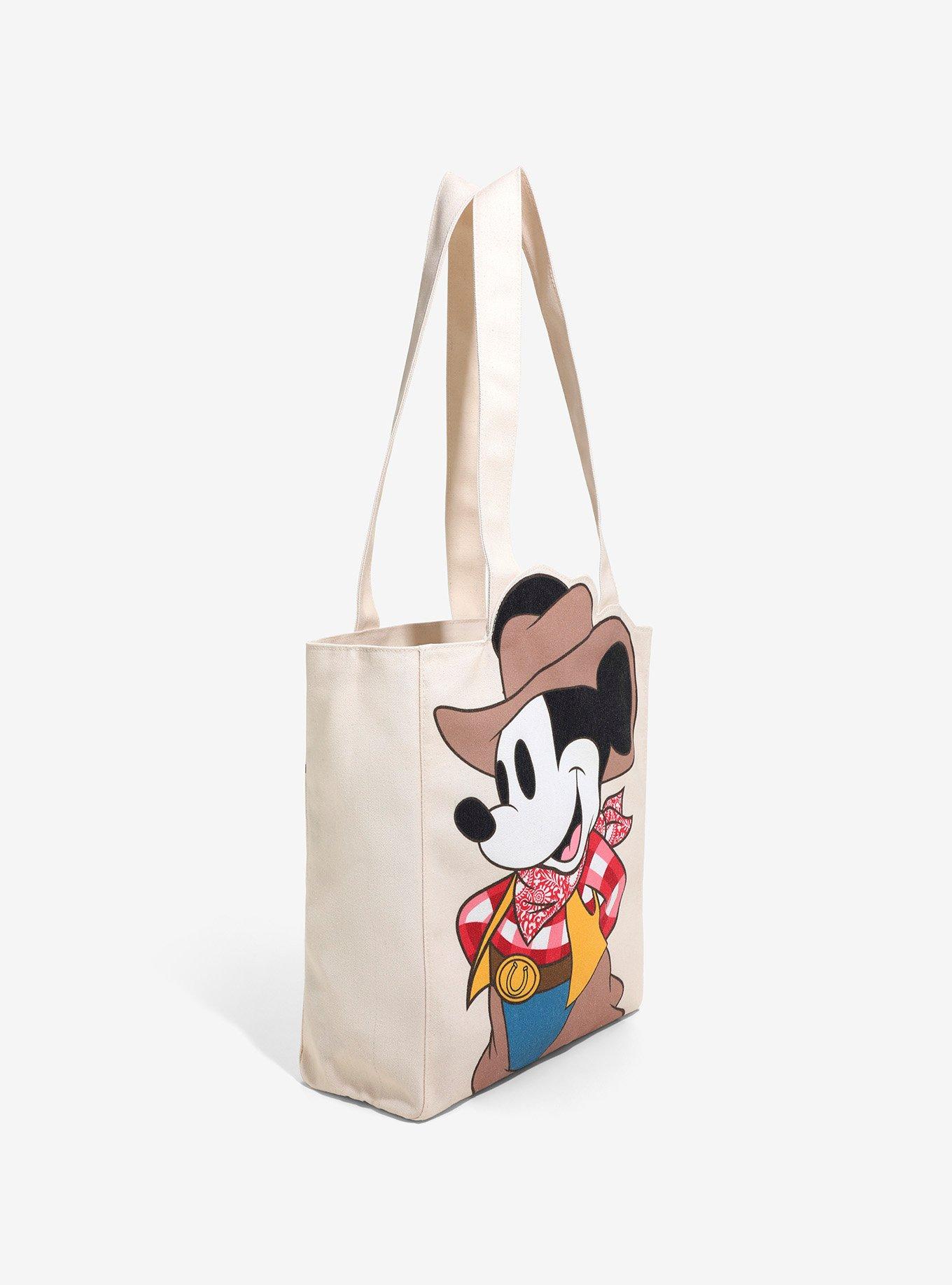 Loungefly Disney Mickey Mouse Western Canvas Tote Bag, , alternate