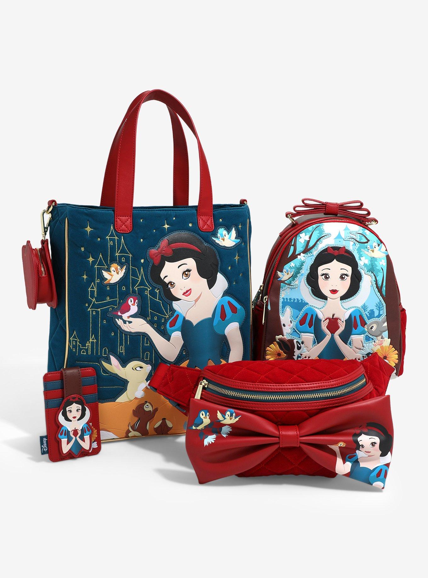Loungefly Disney Snow White And The Seven Dwarfs Bow Velvet Fanny Pack, , alternate