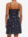 Daisy Street Black Velvet Butterfly Lace-Up Mini Dress, GREY, alternate