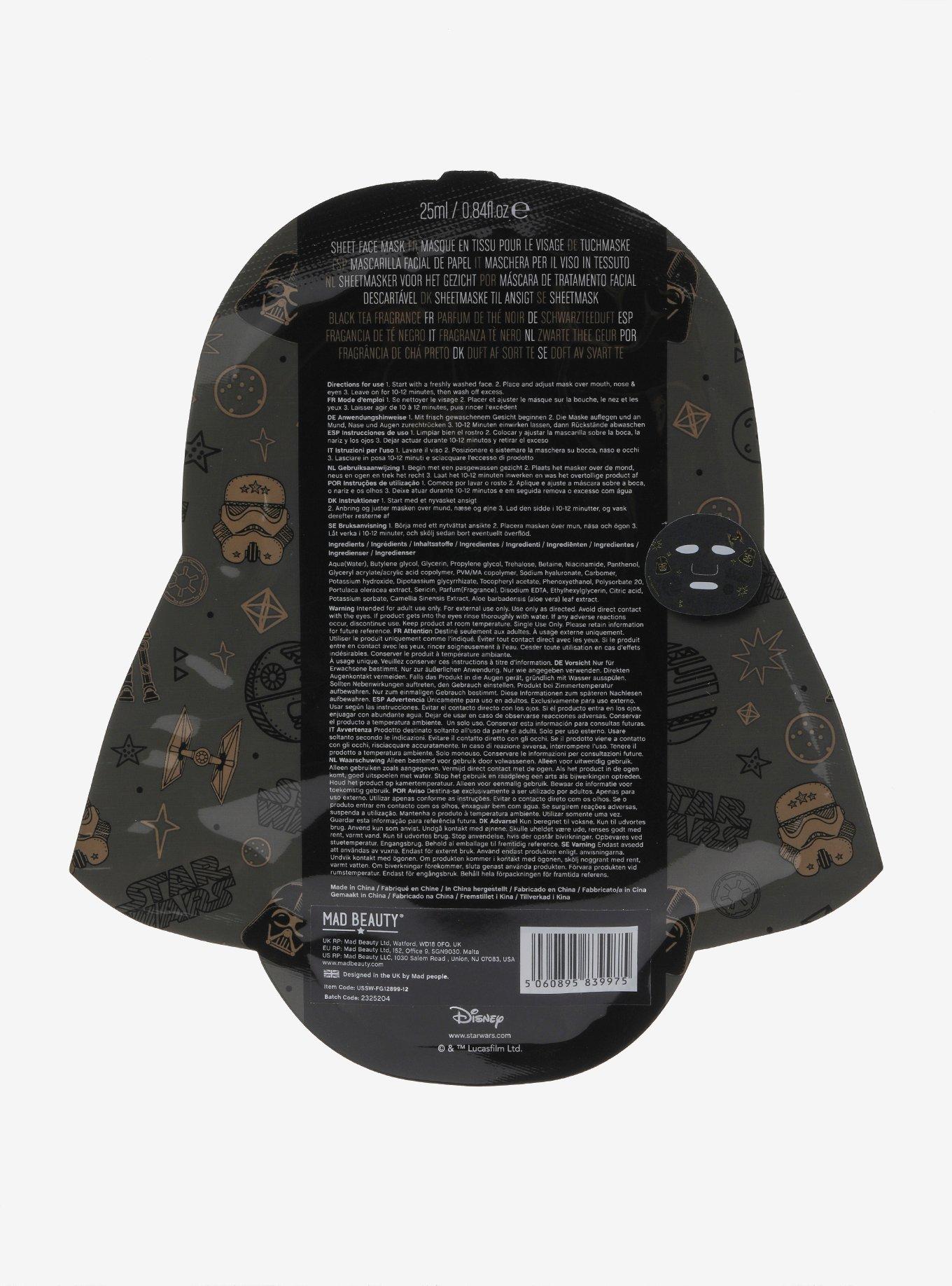 Star Wars Darth Vader Sheet Black Tea Face Mask, , alternate