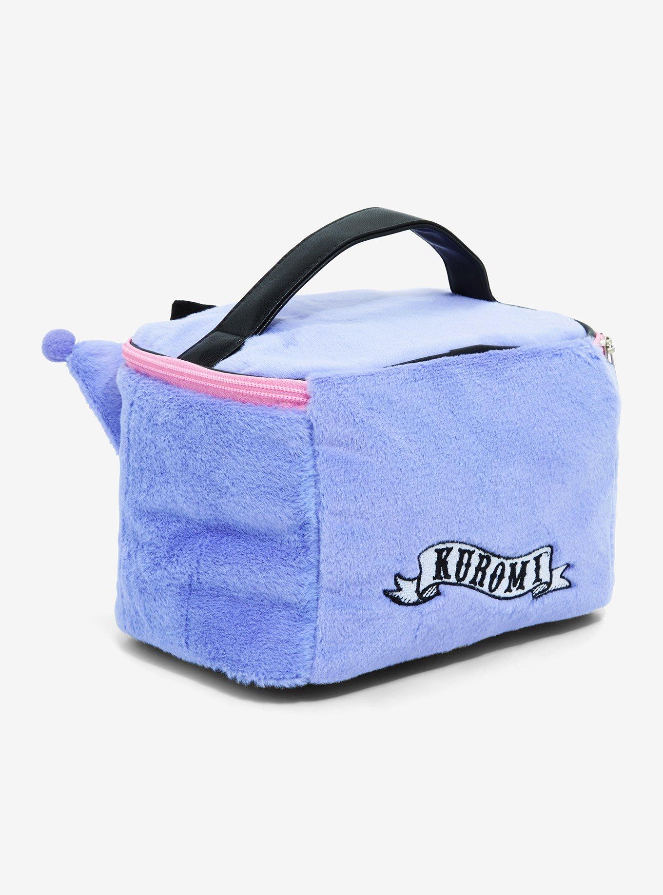 Sanrio Kuromi Faux Fur Figural Cosmetic Case - BoxLunch Exclusive, , alternate