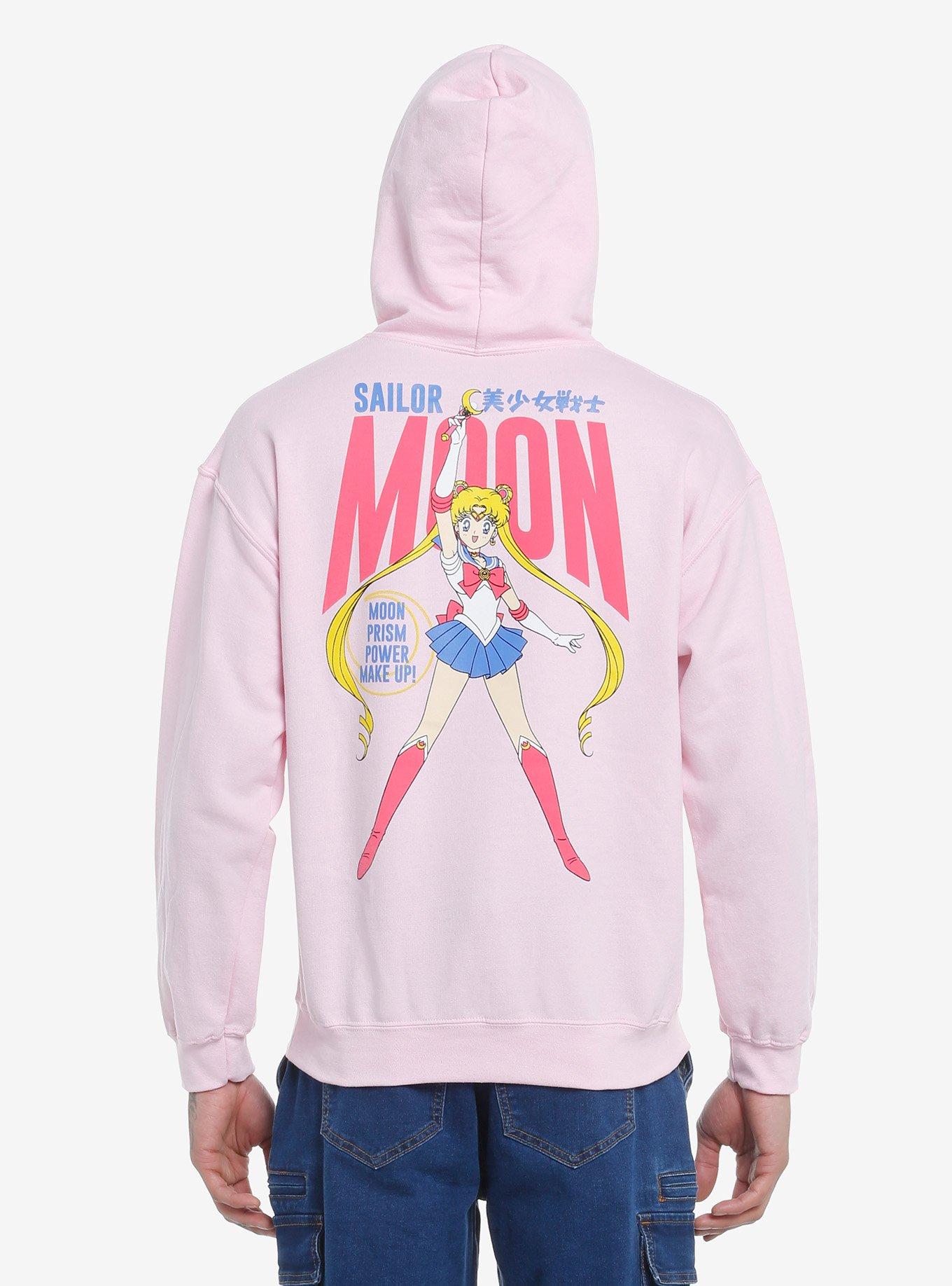 Sailor Moon Pink Double-Sided Hoodie, PINK, alternate