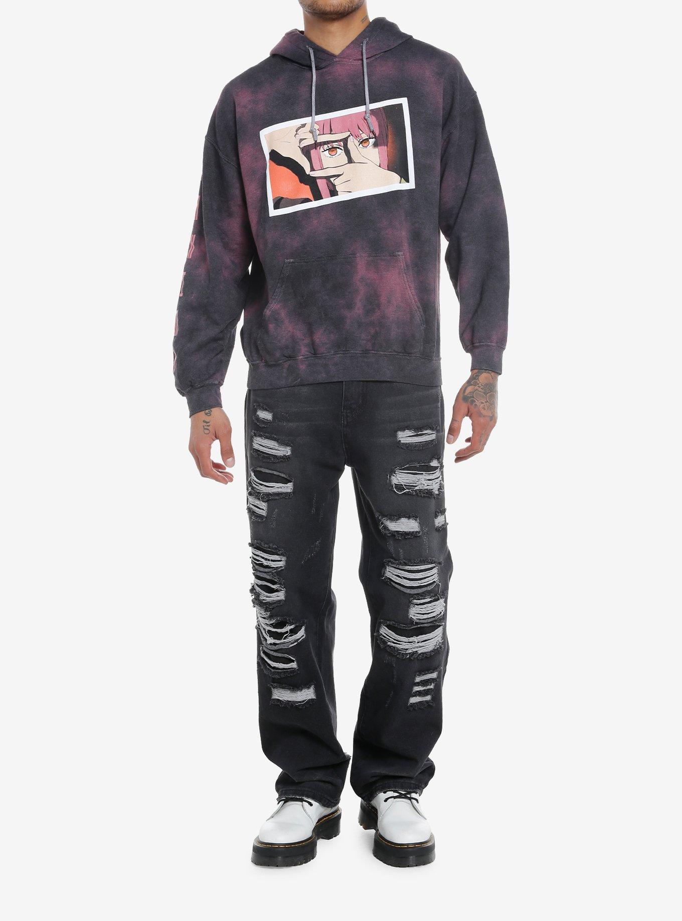 Chainsaw Man Makima Eyes Portrait Tie-Dye Hoodie, MULTI, alternate