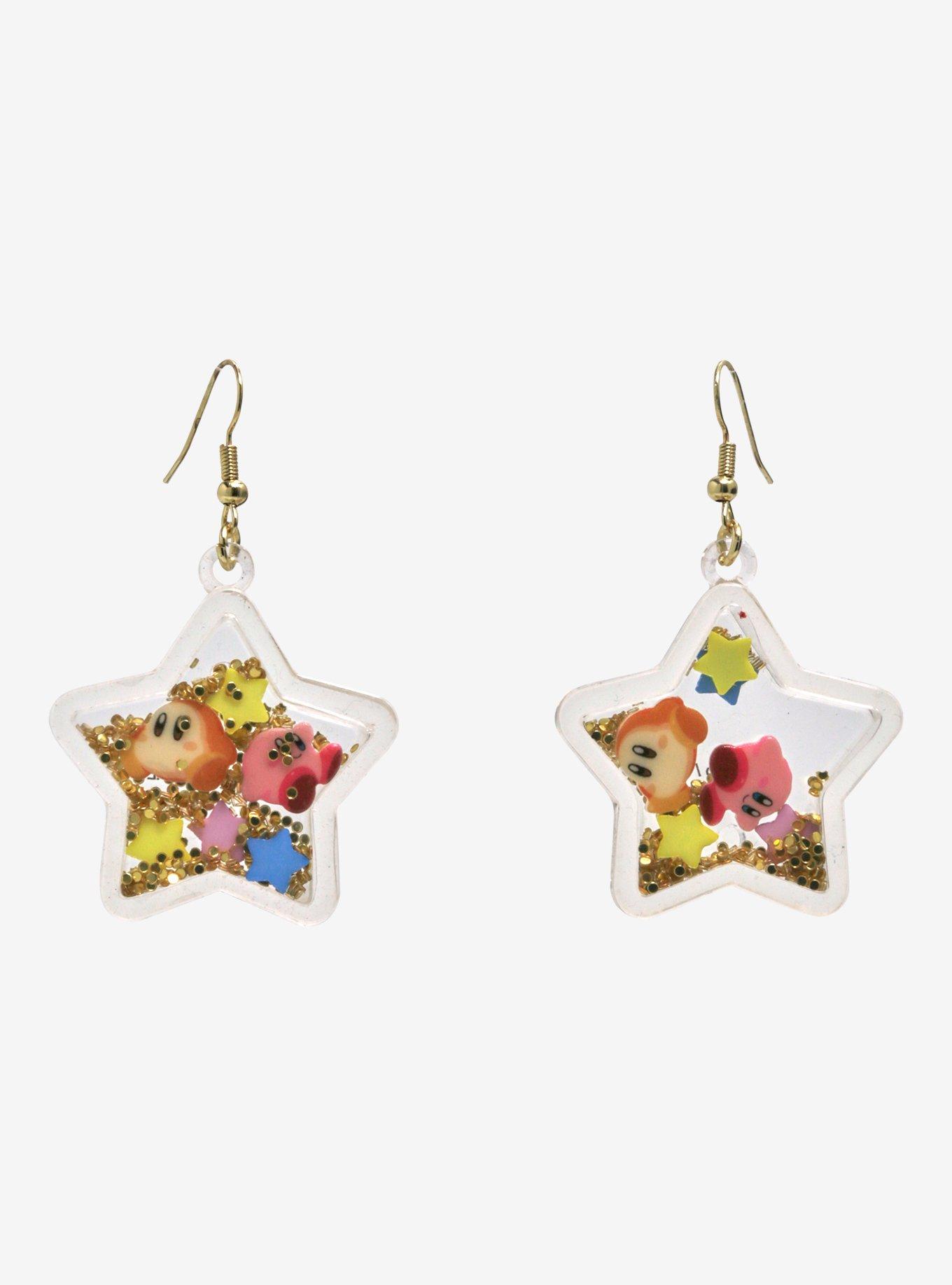 Nintendo Kirby Waddle Dee & Kirby Star Charm Earrings, , alternate