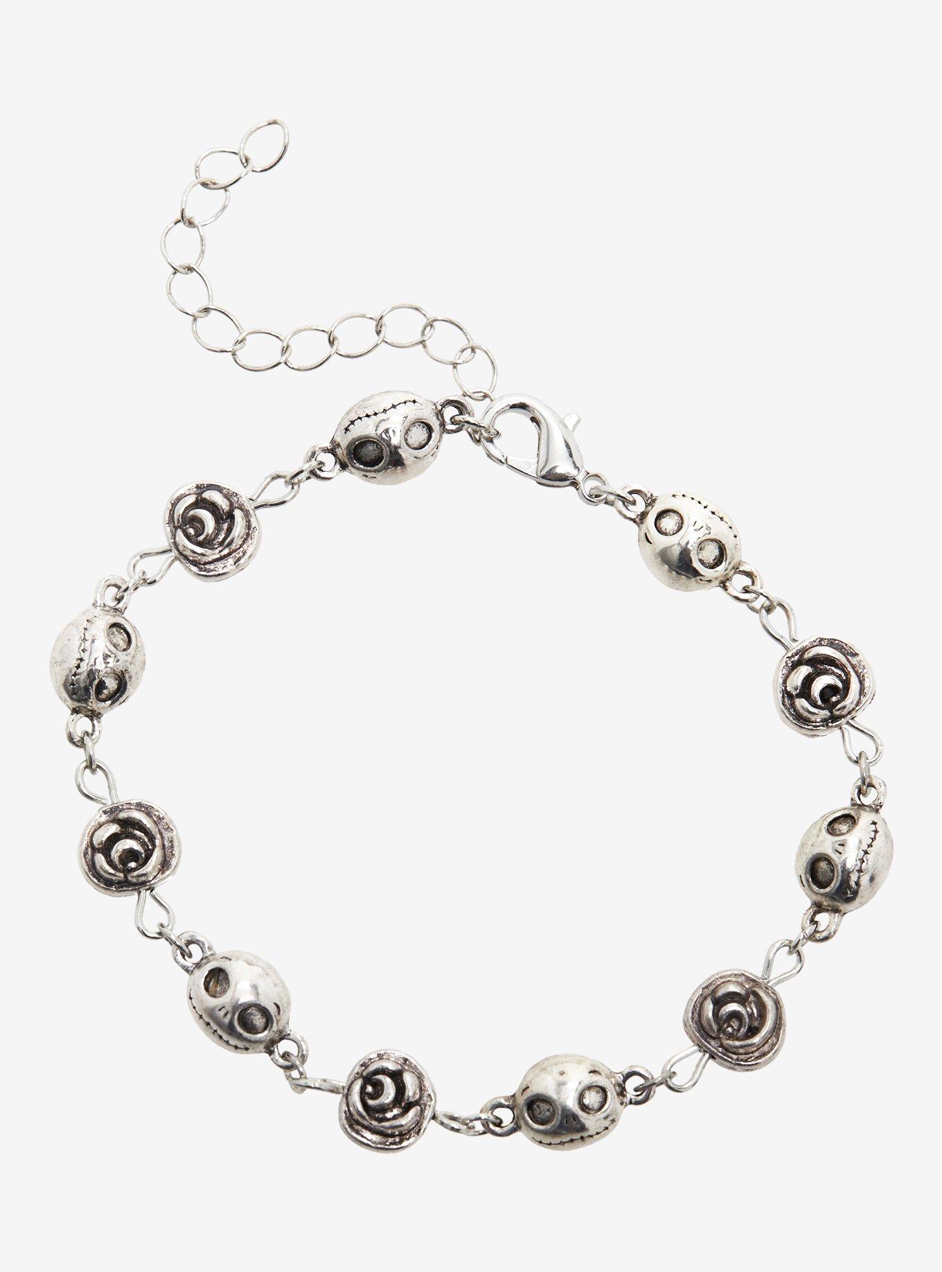 Disney The Nightmare Before Christmas Jack Skellington Roses Bracelet - BoxLunch Exclusive, , alternate