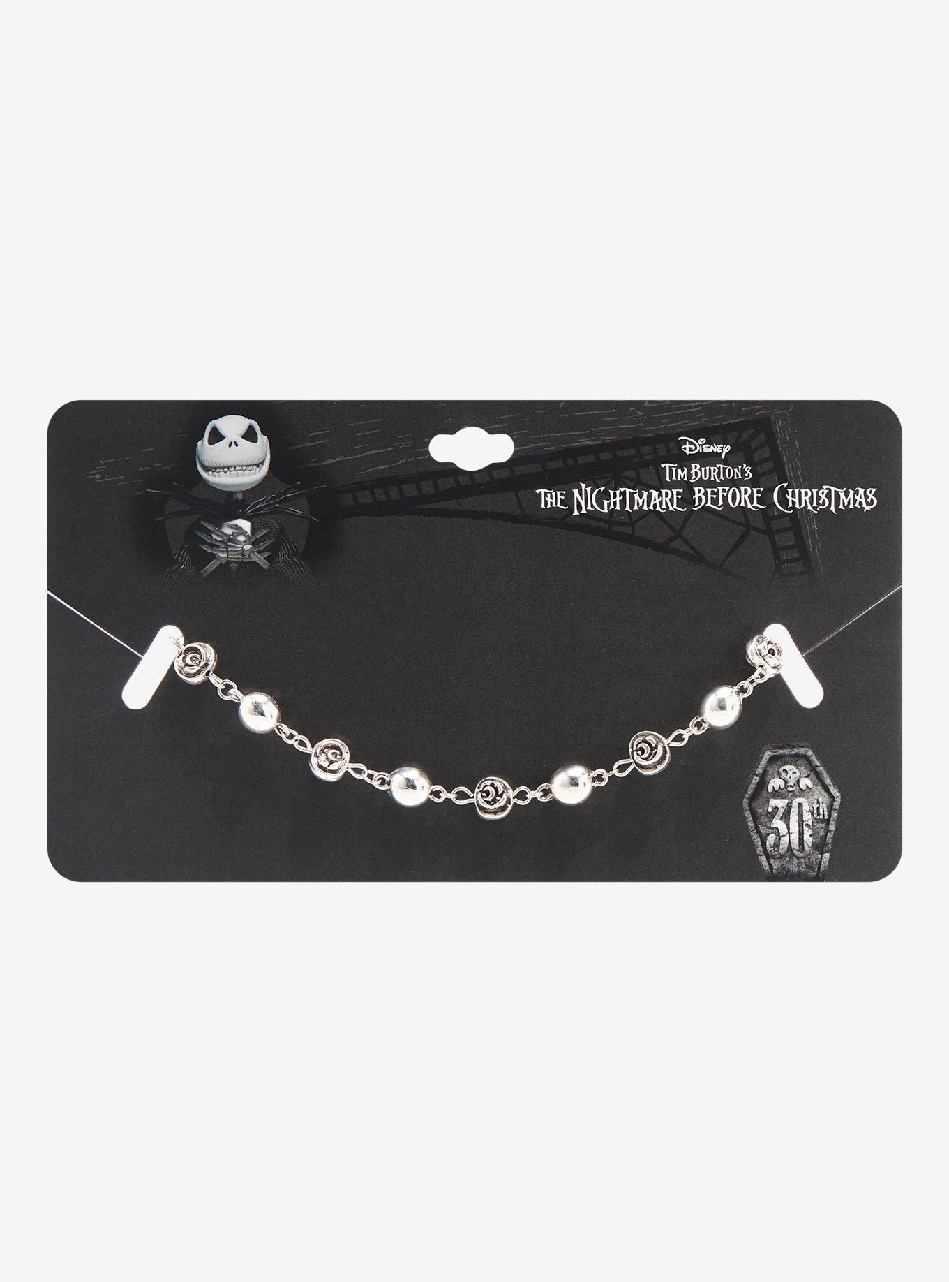 Disney The Nightmare Before Christmas Jack Skellington Roses Bracelet - BoxLunch Exclusive, , alternate