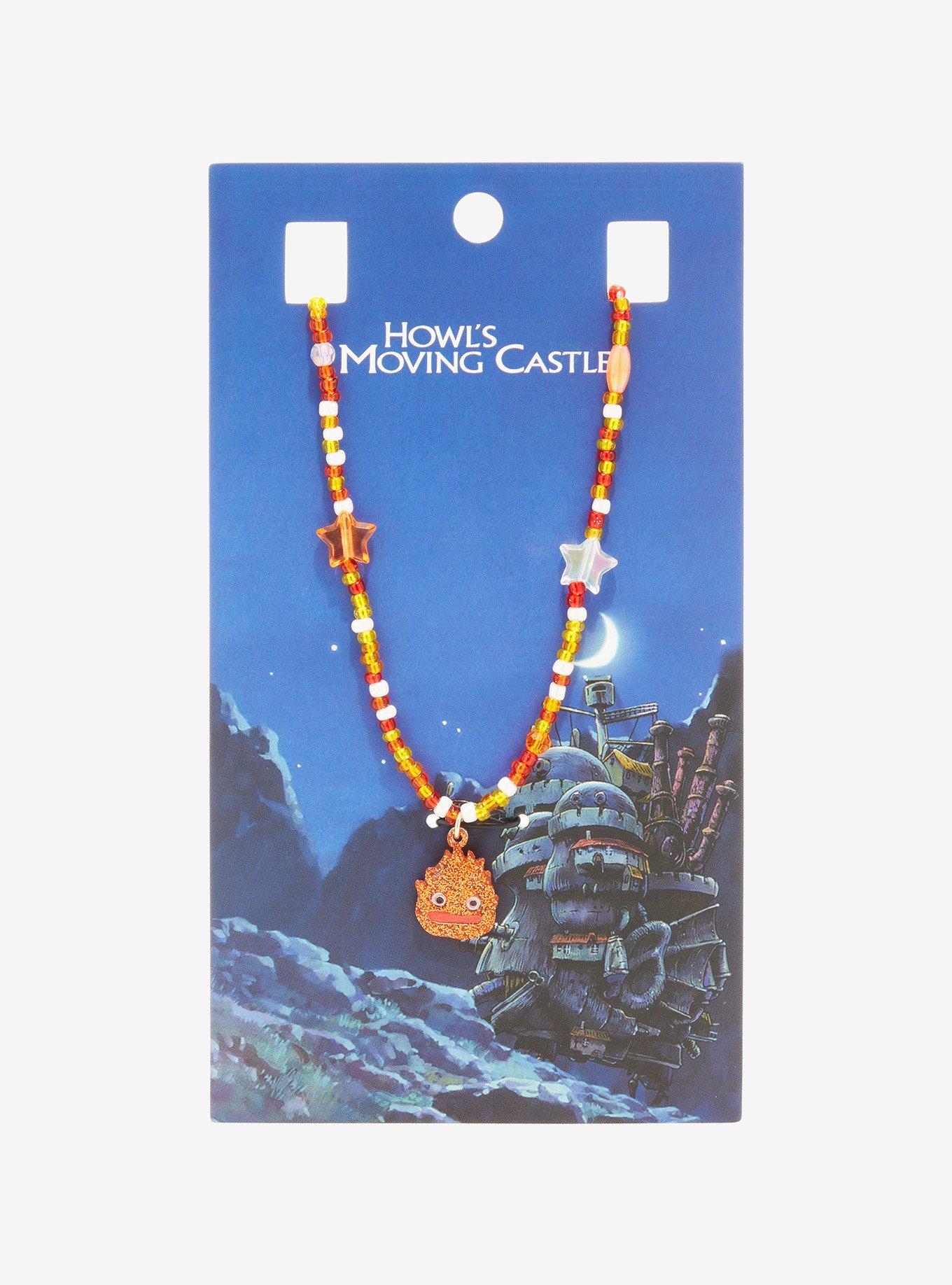 Studio Ghibli Howl's Moving Castle Calcifer Beaded Charm Necklace - BoxLunch Exclusive, , alternate