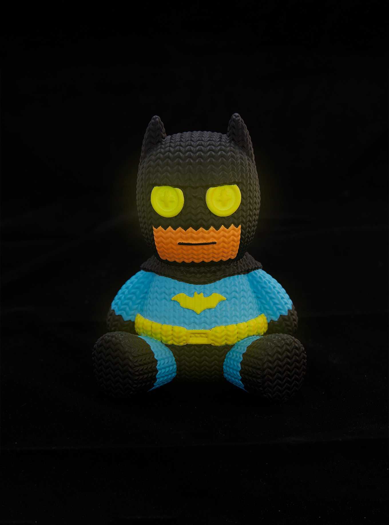 Handmade By Robots DC Comics Knit Series Batman Black Light Vinyl Figure Hot Topic Exclusive, , hi-res