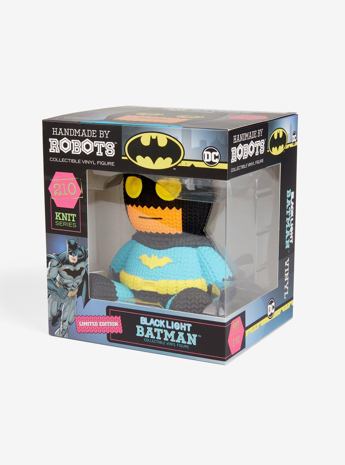 Handmade By Robots DC Comics Knit Series Batman Black Light Vinyl Figure Hot Topic Exclusive, , alternate