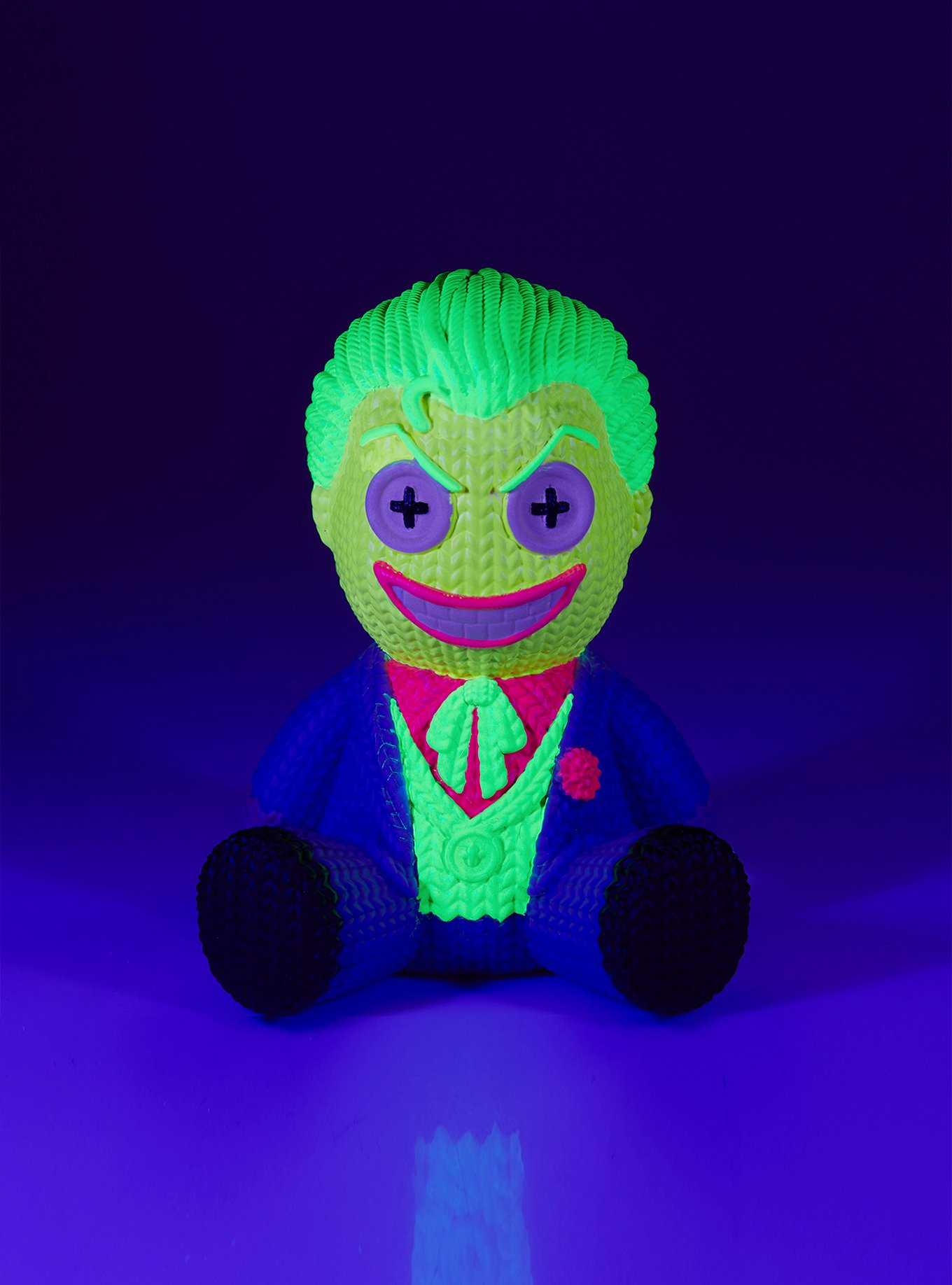 Handmade By Robots DC Comics Knit Series Blacklight The Joker Vinyl Figure Hot Topic Exclusive, , hi-res