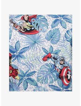 Marvel Avengers Retro Heroes Paradise Woven Button-Up, , hi-res