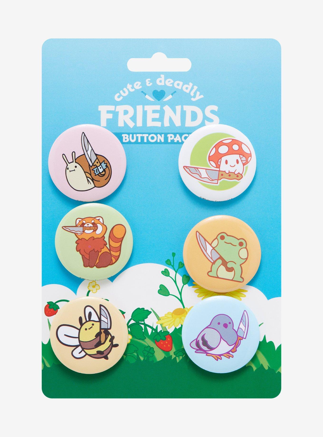 Critters With Knives Button Set, , hi-res
