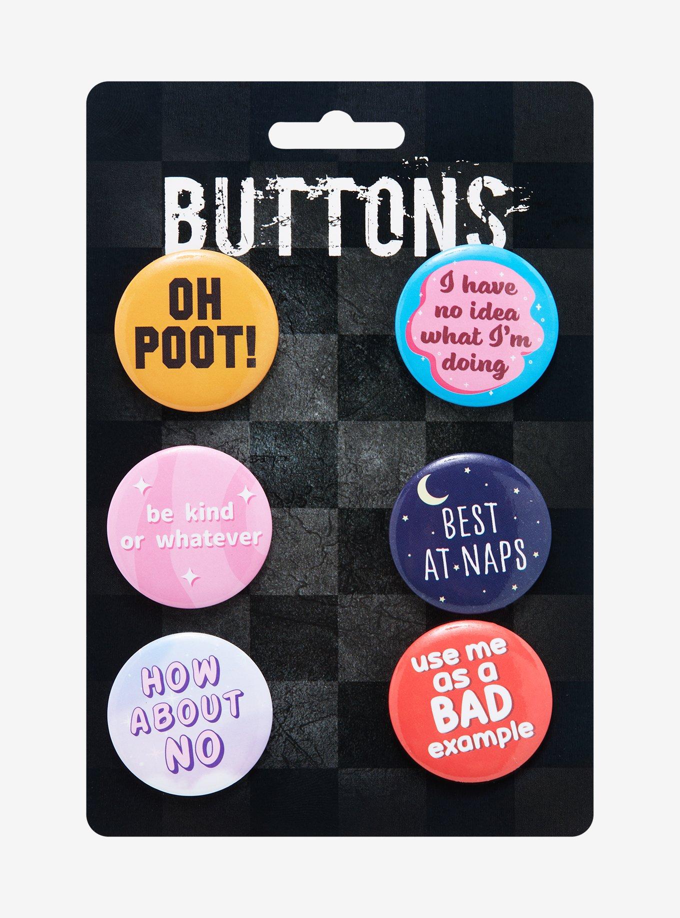 Fun Quotes Button Set, , alternate