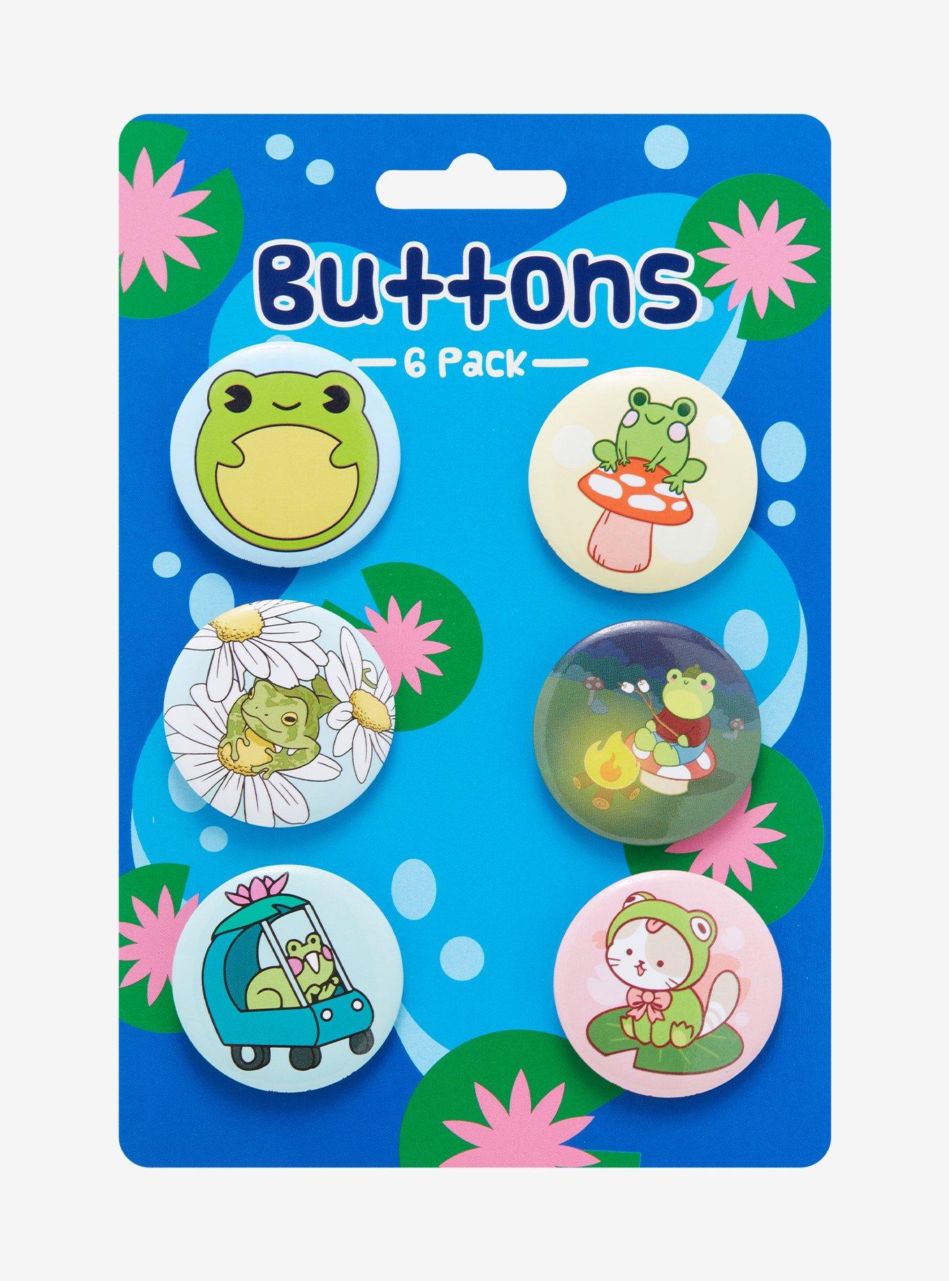Cute Frog Theme Button Set, , alternate