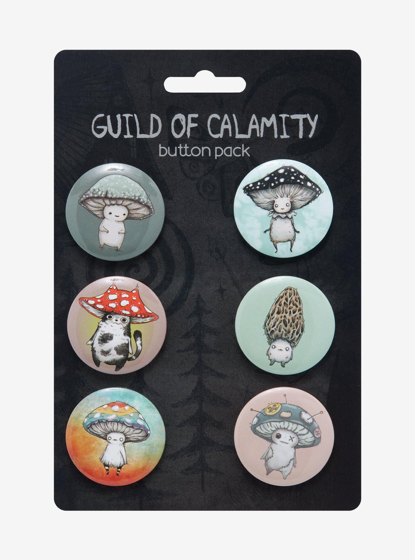 Mushroom Button Set By Guild Of Calamity, , alternate