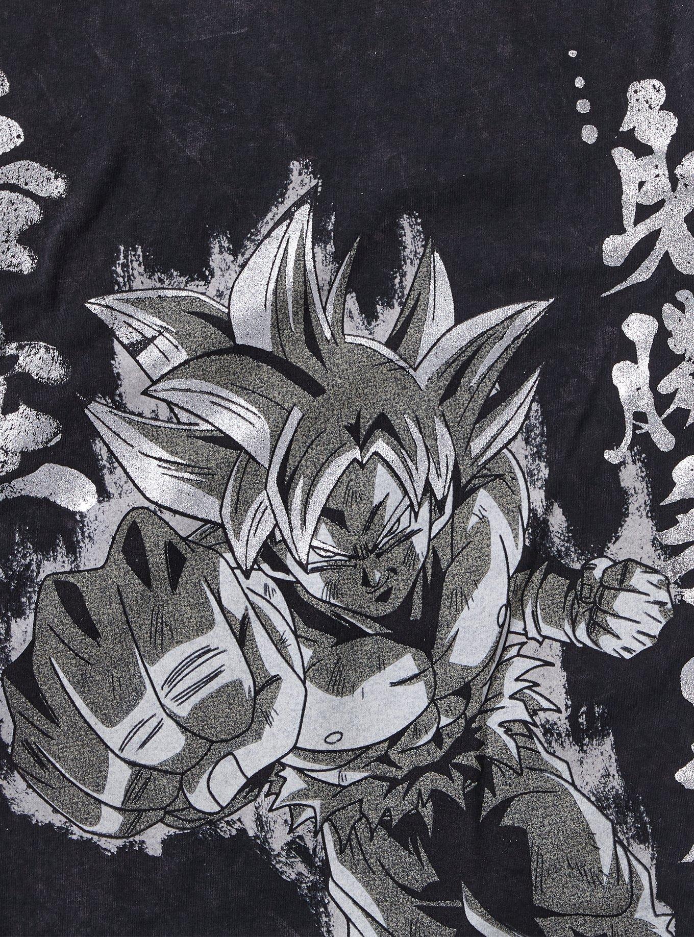 Dragon Ball Super Goku Foil Mineral Wash T-Shirt, MULTI, alternate